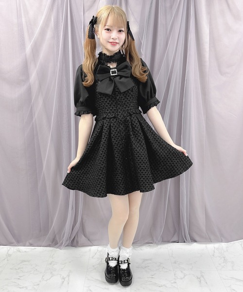 ROJITA(ロジータ)の「【WEB限定アイテム】BIGリボン付きJQワンピース(ワンピース・レディース・ベージュ/ブラック/ブルー・FREE)」の14枚目の写真