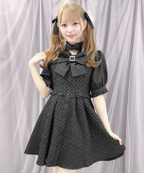 ROJITA(ロジータ)の「【WEB限定アイテム】BIGリボン付きJQワンピース(ワンピース・レディース・ベージュ/ブラック/ブルー・FREE)」の16枚目の写真