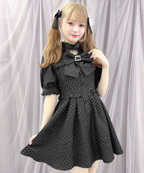 ROJITA(ロジータ)の「【WEB限定アイテム】BIGリボン付きJQワンピース(ワンピース・レディース・ベージュ/ブラック/ブルー・FREE)」の18枚目の写真