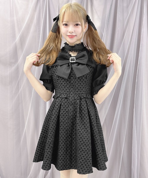 ROJITA(ロジータ)の「【WEB限定アイテム】BIGリボン付きJQワンピース(ワンピース・レディース・ベージュ/ブラック/ブルー・FREE)」の19枚目の写真