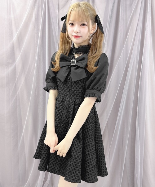 ROJITA(ロジータ)の「【WEB限定アイテム】BIGリボン付きJQワンピース(ワンピース・レディース・ベージュ/ブラック/ブルー・FREE)」の21枚目の写真