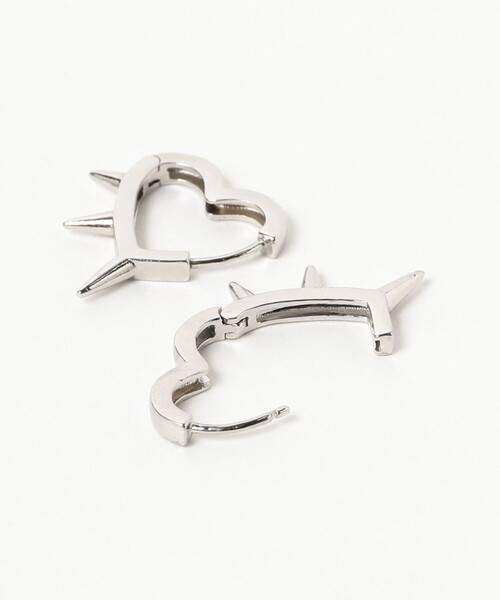 Ray BEAMS（レイビームス）の「Ray BEAMS / ナカオレ スタッズ ハート ピアス（ピアス（両耳用）・レディース・シルバー/ゴールド・ONE SIZE）」の6枚目の写真