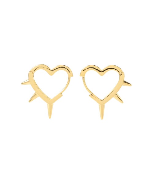 Ray BEAMS（レイビームス）の「Ray BEAMS / ナカオレ スタッズ ハート ピアス（ピアス（両耳用）・レディース・シルバー/ゴールド・ONE SIZE）」の7枚目の写真