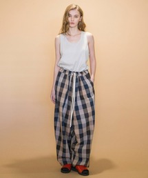 my beautiful landlet | 【my beautiful landlet】PLAID HEAVY TWILL EASY WIDE PANTS(その他パンツ)