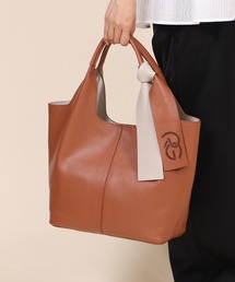 【 ROBERTA GANDOLFI 】イタリア製 カーフスキン2WAYトートバッグ(L)