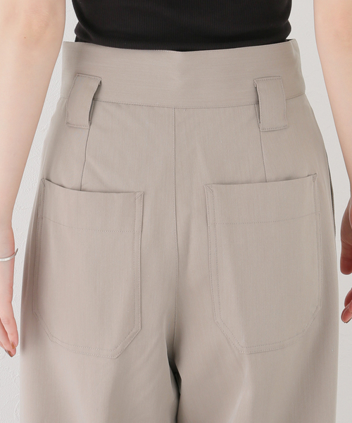 JOINT WORKS（ジョイントワークス）の「【COMMRE/コムル】ハイウエスト2タックワイドパンツ（スラックス・レディース・ベージュ・FREE）」の12枚目の写真