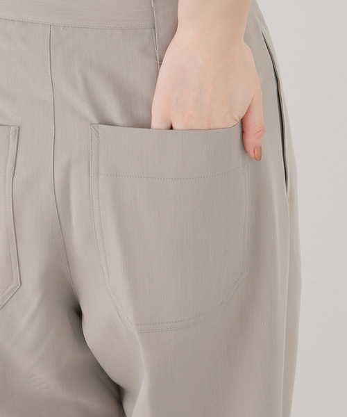 JOINT WORKS（ジョイントワークス）の「【COMMRE/コムル】ハイウエスト2タックワイドパンツ（スラックス・レディース・ベージュ・FREE）」の13枚目の写真