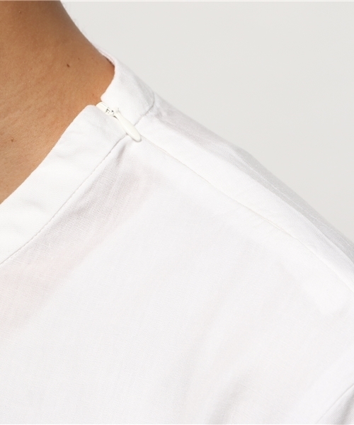 HARE（ハレ）の「リネンＺＩＰプルオーバー(HARE)（Tシャツ/カットソー・メンズ・オフホワイト/グレー/ライトグレー/カーキ・MEDIUM/SMALL）」の10枚目の写真