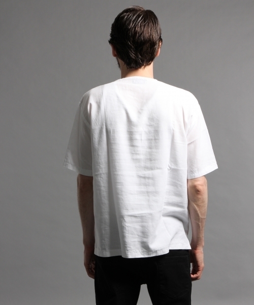 HARE（ハレ）の「リネンＺＩＰプルオーバー(HARE)（Tシャツ/カットソー・メンズ・オフホワイト/グレー/ライトグレー/カーキ・MEDIUM/SMALL）」の19枚目の写真