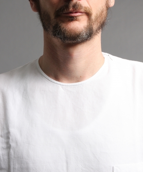 HARE（ハレ）の「リネンＺＩＰプルオーバー(HARE)（Tシャツ/カットソー・メンズ・オフホワイト/グレー/ライトグレー/カーキ・MEDIUM/SMALL）」の20枚目の写真