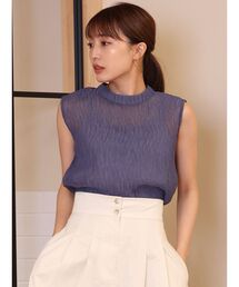 ワッシャープリーツブラウス