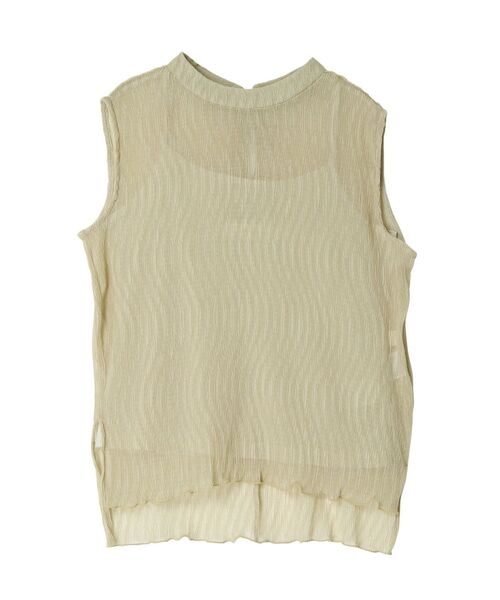 LAGUNAMOON（ラグナムーン）の「ワッシャープリーツブラウス（シャツ/ブラウス・レディース・ブルー/ライトグリーン/アイボリー・FREE）」の3枚目の写真