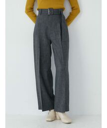 MURUA | ワイドベルトルーズパンツ(スラックス)