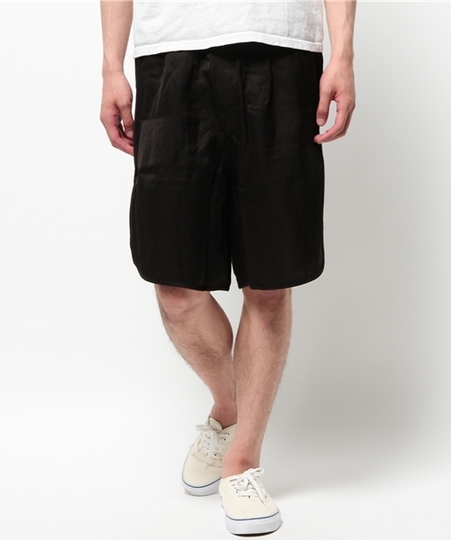 Lui's（ルイス）の「Lui's(ルイス) リネンバスケットショートパンツ（その他パンツ・メンズ・ブラック/ネイビー・SMALL/MEDIUM）」の2枚目の写真