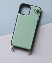 An+u | ミラー・カードポケット スマホケース iPhone13/14(スマホケース/カバー)