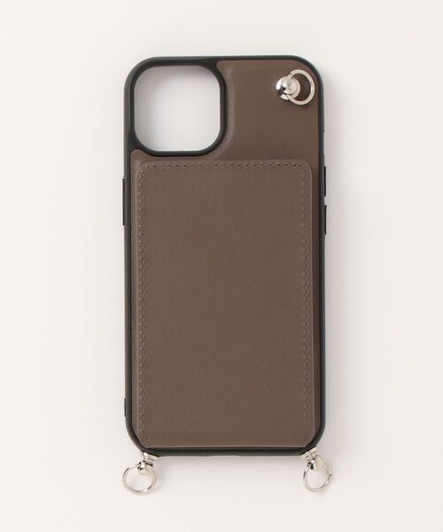 An+u（アンユー）の「ミラー・カードポケット スマホケース iPhone13/14（スマホケース/カバー・レディース・グレイッシュベージュ/シルバー/セージグリーン/ピンク/シャンパン/ダークブラウン/ペールイエロー・ONE SIZE）」の13枚目の写真