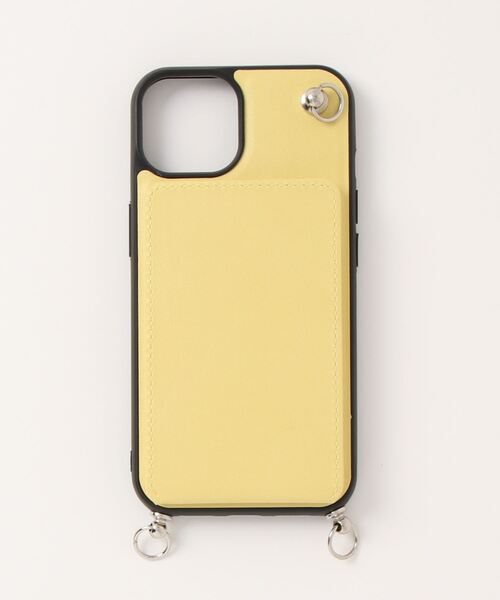 DEMIU DEMIUイエロー スマホケース カードポケット付き