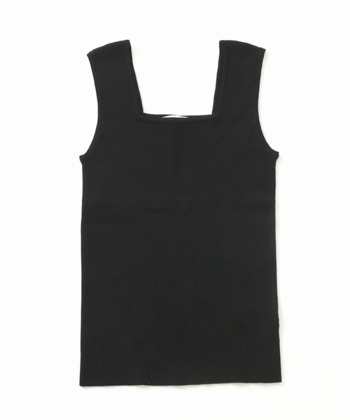 JOURNAL STANDARD relume（ジャーナルスタンダード　レリューム）の「《追加4》Vis/Polyスクエアネックリブタンクトップ（タンクトップ・レディース・ブラック/ホワイト/ブラウン/ベージュ・FREE）」の13枚目の写真