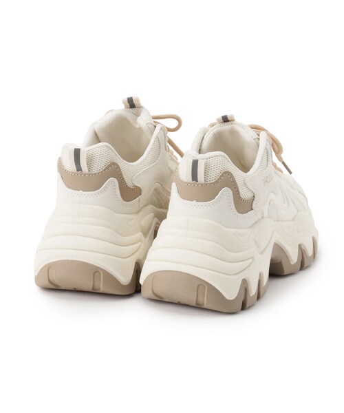 cs T&P（シーエスティーアンドピー）の「厚底カラーソールレースアップ スニーカー（スニーカー・レディース・ベージュ/グレー/パープル系/ブラック/ホワイト/ベージュ系8・LL/S/M/L）」の10枚目の写真