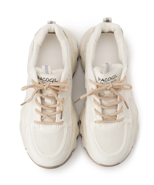 cs T&P（シーエスティーアンドピー）の「厚底カラーソールレースアップ スニーカー（スニーカー・レディース・ベージュ/グレー/パープル系/ブラック/ホワイト/ベージュ系8・LL/S/M/L）」の11枚目の写真