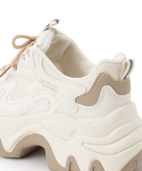 cs T&P（シーエスティーアンドピー）の「厚底カラーソールレースアップ スニーカー（スニーカー・レディース・ベージュ/グレー/パープル系/ブラック/ホワイト/ベージュ系8・LL/S/M/L）」の14枚目の写真