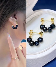 (ポスト:925シルバー)アレルギー対応淡水パールピアス