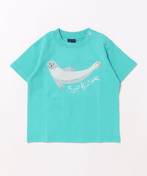 Crescent(クレッセント)の「海の生き物プリント半袖Tシャツ(Tシャツ/カットソー・キッズ・その他7/その他1/ピンク/その他3/グリーン・80/130/110/100/90/120/95)」の2枚目の写真