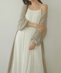 Pleats design cami ワンピース