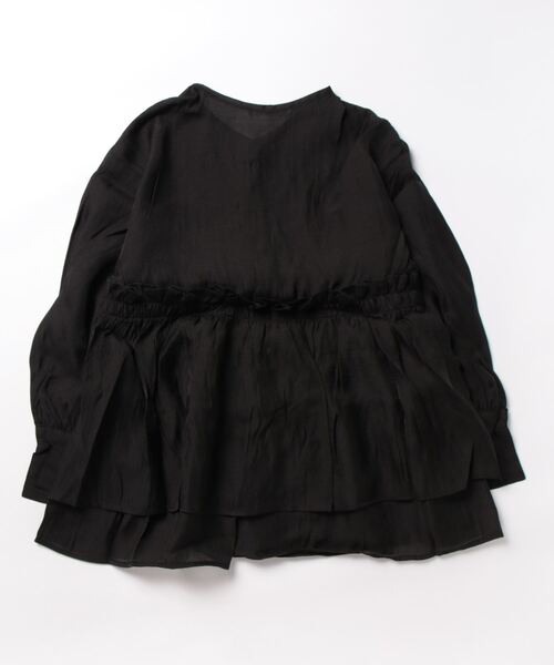 REAL CUBE（リアルキューブ）の「ティアード切替えブラウス（シャツ/ブラウス・レディース・ブラック/ピンク/ブラウン・M）」の11枚目の写真