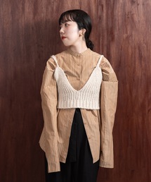 natural knit bustier