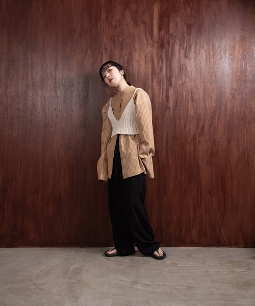 lawgy（ラウジー）の「natural knit bustier（その他トップス・レディース・アイボリー・FREE）」の5枚目の写真