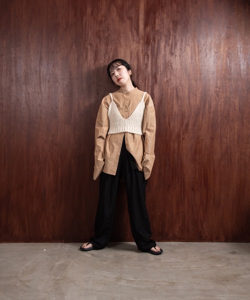 lawgy（ラウジー）の「natural knit bustier（その他トップス・レディース・アイボリー・FREE）」の4枚目の写真