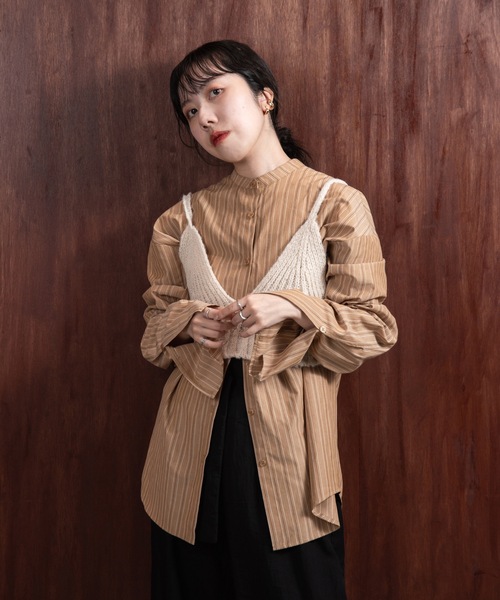 lawgy（ラウジー）の「natural knit bustier（その他トップス・レディース・アイボリー・FREE）」の2枚目の写真