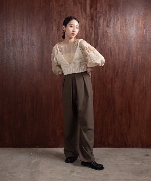 lawgy（ラウジー）の「natural knit bustier（その他トップス・レディース・アイボリー・FREE）」の6枚目の写真