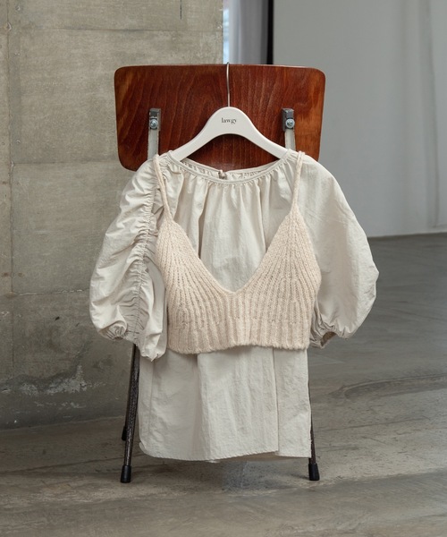 lawgy（ラウジー）の「natural knit bustier（その他トップス・レディース・アイボリー・FREE）」の10枚目の写真