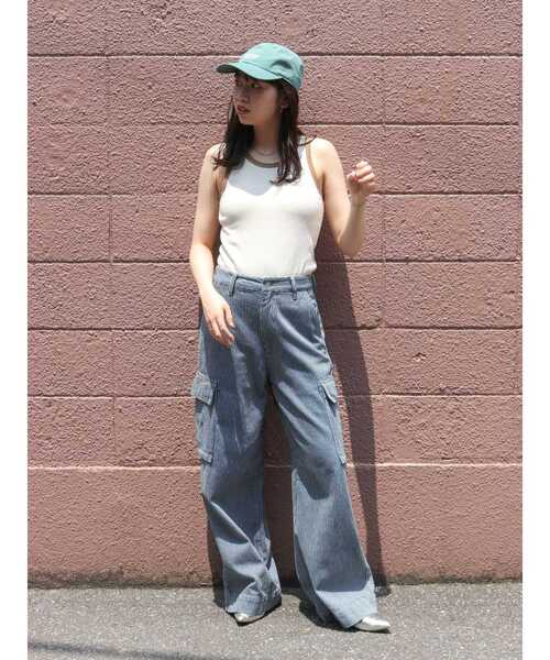 Ungrid（アングリッド）の「バイカラータンクトップ（Tシャツ/カットソー・レディース・オフホワイト/イエロー/ネイビー・FREE）」の12枚目の写真