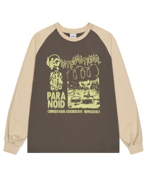 [ MAHAGRID]★24SS★韓国人気★INTERNATIONAL TOUR TEE mahagrid/マハグリッド』INTERNATIONAL RAGLAN LS TEE