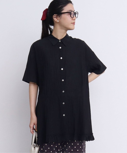 ブラウス シャツ C/Cu washer Annie blouse レディース fig London ブラウス シャツ C/Cu washer Annie blouse