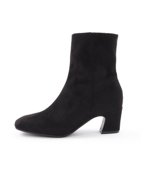 PANIER（パニエ）の「スクエアトゥショートブーツ《PANIER》（ブーツ・レディース・グレー/ブラック・23.5cm/24.5cm）」の3枚目の写真