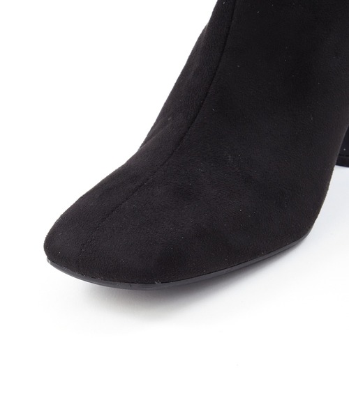 PANIER（パニエ）の「スクエアトゥショートブーツ《PANIER》（ブーツ・レディース・グレー/ブラック・23.5cm/24.5cm）」の6枚目の写真
