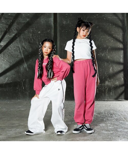 algy（アルジー）の「【sasyaコラボ】シャカシャカラインパンツ（その他パンツ・キッズ・ネイビー/オフホワイト・MEDIUM/SMALL/X-SMALL/XX-SMALL）」の3枚目の写真