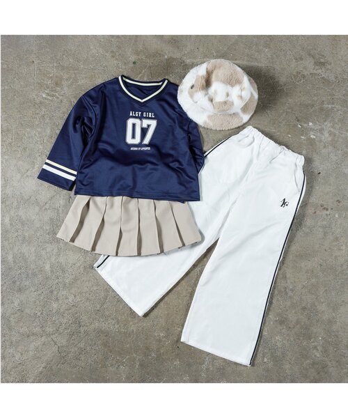 algy（アルジー）の「【sasyaコラボ】シャカシャカラインパンツ（その他パンツ・キッズ・ネイビー/オフホワイト・MEDIUM/SMALL/X-SMALL/XX-SMALL）」の9枚目の写真