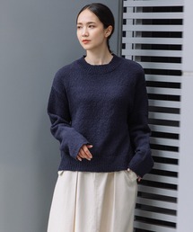 Munich | コットンスラブヤーンクルーネックプルオーバー(ニット/セーター)