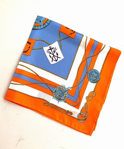 Q（キュー）の「マリンスカーフ（バンダナ/スカーフ・レディース・オレンジ/ピンクベージュ・ONE SIZE）」の5枚目の写真