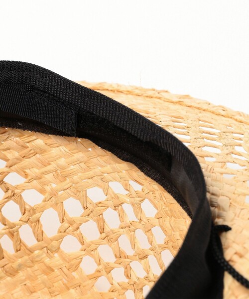 Ray BEAMS（レイビームス）の「Ray BEAMS / 透編み ラフィア ハット（ハット・レディース・ナチュラル/ブラック・ONE SIZE）」の20枚目の写真