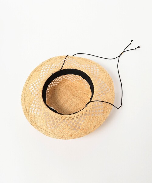 Ray BEAMS（レイビームス）の「Ray BEAMS / 透編み ラフィア ハット（ハット・レディース・ナチュラル/ブラック・ONE SIZE）」の21枚目の写真