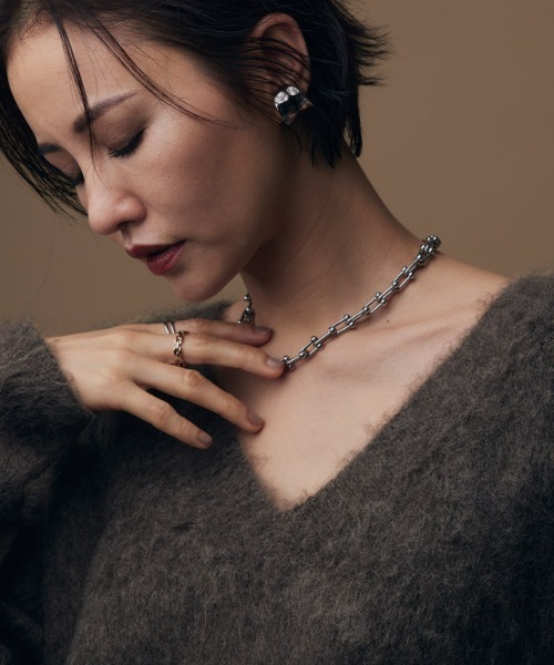 ニット シャギー アルパカ混 Vネック レディース RASW あすつく RASW]Vネックアルパカシャギーニット | 【公式】Pierrot（ピエロ
