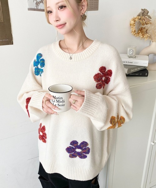 No11 ブルー＆ホワイトフラワーガーランド⸜❤︎⸝‍ Amazon | [Ball & Chain] ボールアンドチェーン 正規品 Lサイズ