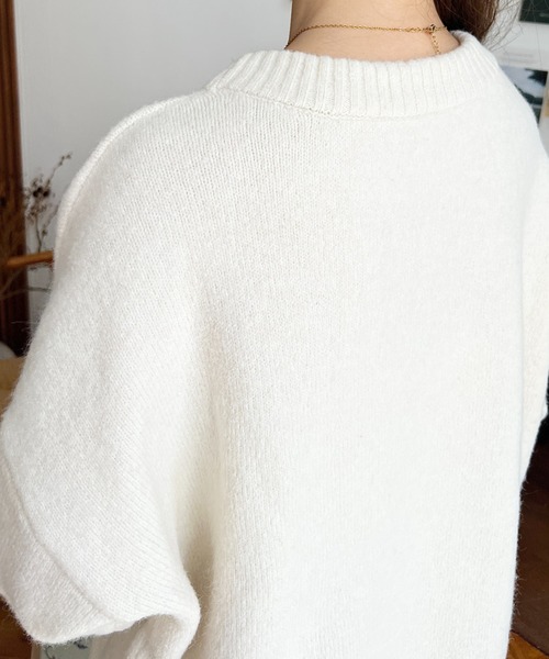 正規品♡アイスジャガード上下セット♡オフホワイト ニット セーター 「累計販売枚数1万枚突破！」6G ミックスカラー