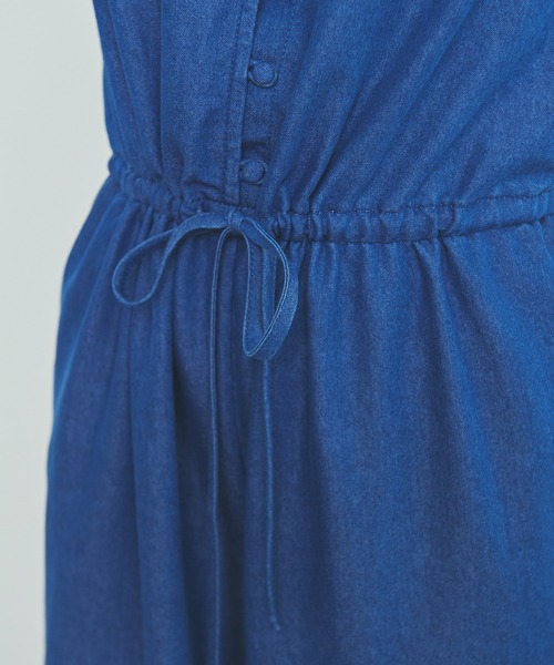 Dot＆Stripes CHILD WOMAN（ドットアンドストライプス　チャイルドウーマン）の「☆4.5ozライトデニム カットワークジャンプスーツ（つなぎ/オールインワン・レディース・ブルー・FREE）」の15枚目の写真